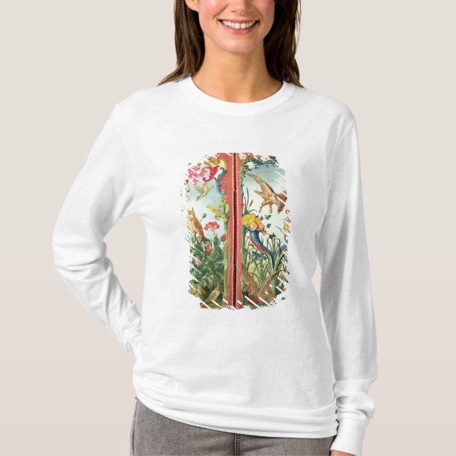 Two panels of carpet made into a folding T-Shirt (Front)