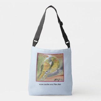 Two Parakeets Design by Nor J on Tote Bag