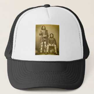 Two Pawnee Scouts 1870s Stereoview Vintage Trucker Hat