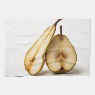 Two pear halves - My Sweet And Perfect Half Tea Towel