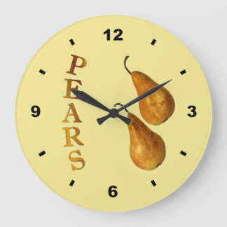 Two Pears ~ Botanical Clock ~ Kitchen ~ Any Colour
