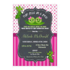 Two Peas in a Pod Baby Shower Invitation for Twins