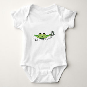 Two Peas In A Pod   boy twins Baby Bodysuit