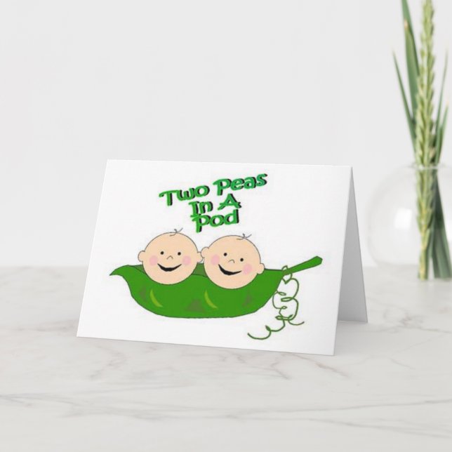 Two Peas in a Pod Card (Front)