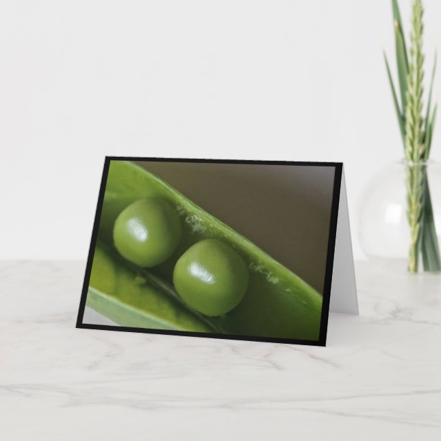 Two Peas in a Pod Card (Blank) (Front)
