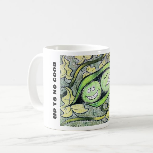 Two peas in a pod coffee mug (Front Left)