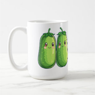 Two Peas in a Pod Cute Kawaii Coffee Mug