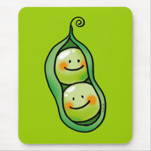 Two peas in a pod mouse mat