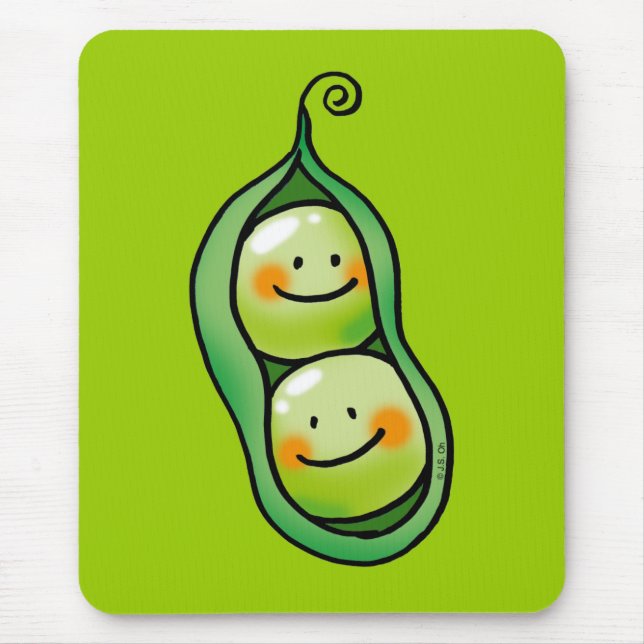 Two peas in a pod mouse mat (Front)
