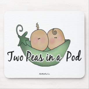 Two Peas In A Pod Mouse Mat