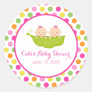 Two Peas in a Pod, Polka Dot Sticker