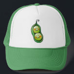 Two peas in a pod trucker hat<br><div class="desc">Two peas in a pod personalised gift,  the background colour is customisable. You can easily personalise this design by pressing the "customise it" button.</div>