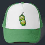 Two peas in a pod trucker hat<br><div class="desc">Two peas in a pod personalised gift,  the background colour is customisable. You can easily personalise this design by pressing the "customise it" button.</div>