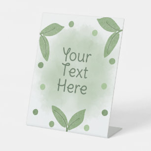 Two Peas In a Pod Twin Baby Shower Pedestal Sign