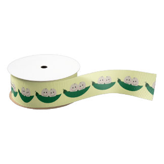 Two Peas in a Pod Twins Baby Grosgrain Ribbon
