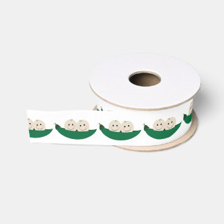 Two Peas in a Pod Twins Baby Grosgrain Ribbon