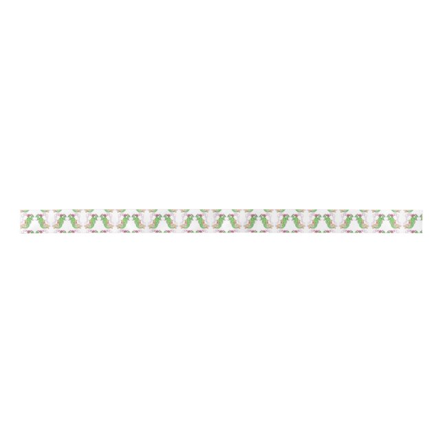 Two Peas In A Pod Twins Ribbon Satin Ribbon (Front)