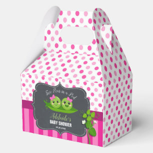 Two Peas in a Pod Twins Twin Girls Baby Shower Favour Box