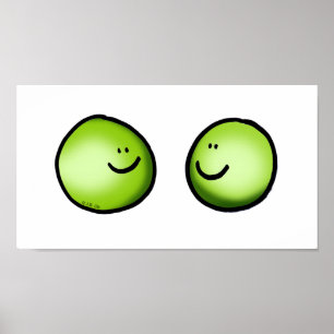 Two peas in love poster