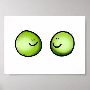 Two peas in love poster