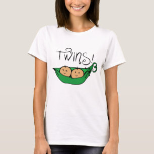 Two Peas in Pod Expecting Twins Maternity T-Shirt