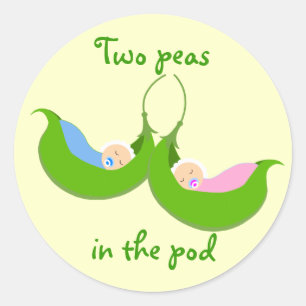 "Two Peas in the Pod" Stickers