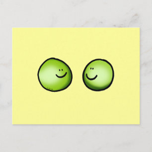 Two peas postcard