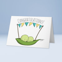 Two Peas Twin boys Newborn Congratulations Baby