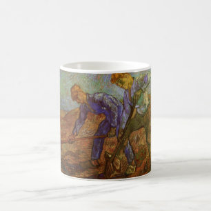 Two Peasants Digging by Vincent van Gogh Coffee Mug