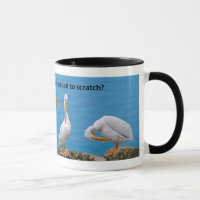 Two Pelicans with an Itch