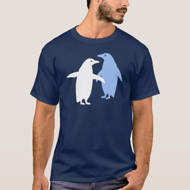 Two Penguins Custom Colour T-Shirt (Front)