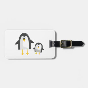 Two Penguins Luggage Tag