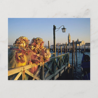 Two People in Carnival Masks, Venice (Italy) Postcard