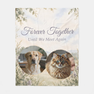 Two Pet Memorial Blanket   Personalised Gift