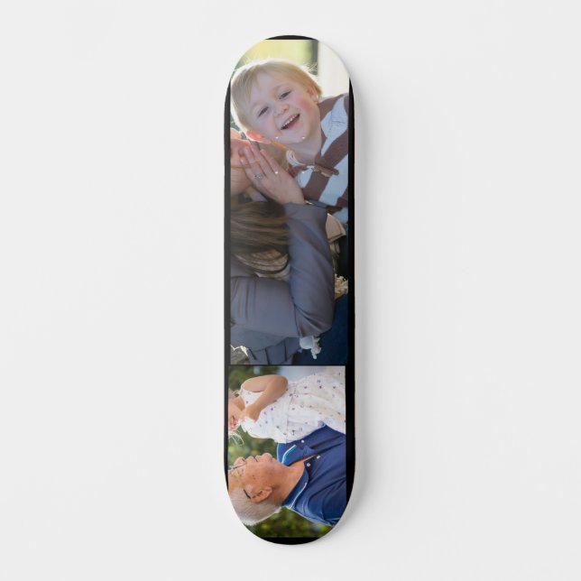 Two Photo Create Your Own Photo  Skateboard (Front)
