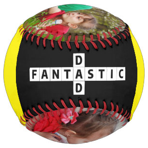 Two Photo Crossword Puzzle Best Ever Fantastic Dad Softball