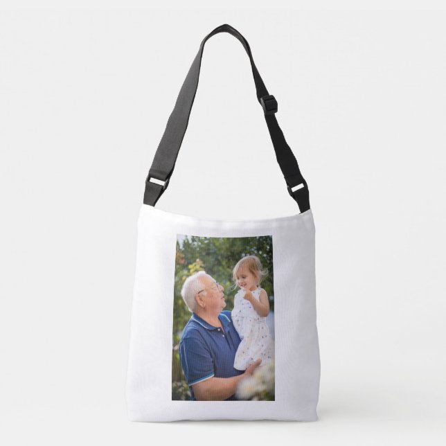 Two Photo Double Sided Create Your Own Photo  Crossbody Bag (Front)