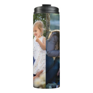 Two Photo Double Sided Create Your Own Photo  Thermal Tumbler