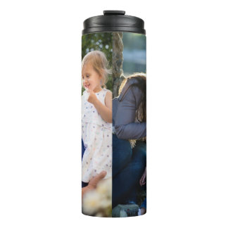 Two Photo Double Sided Create Your Own Photo  Thermal Tumbler