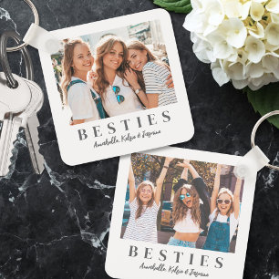 Two Photo Double Sided Friends Key Ring