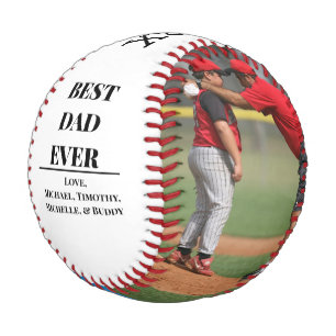 Two Photo Father's Day Baseball