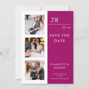 Two Photo Modern Wedding Save The Date