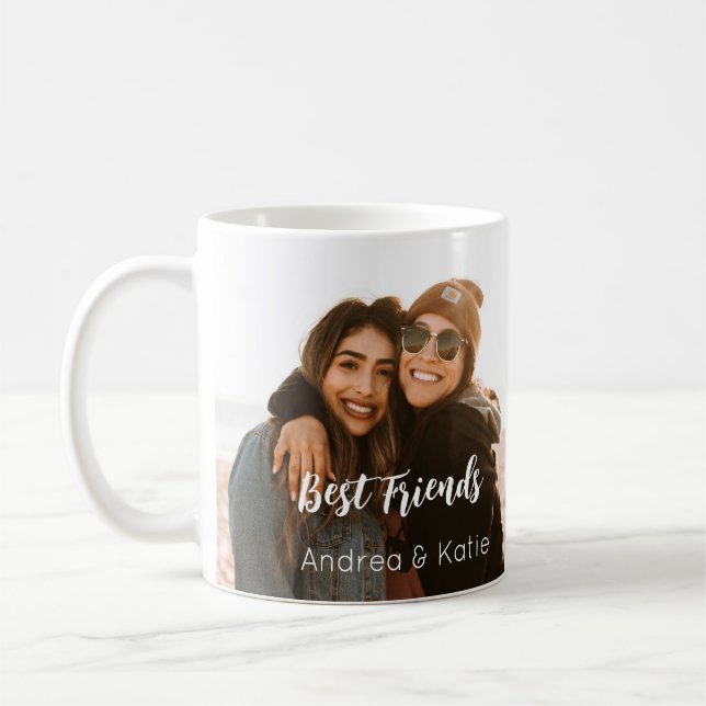 Two Photo Personalised Name Coffee Mug (Left)