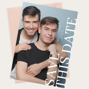 Two Photo Wedding SAVE THIS DATE Save The Date