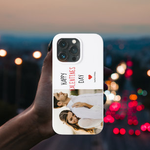 Two Photos Happy Valentines Day Couple Gift iPhone 13 Pro Case