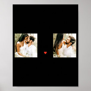 Two Photos Happy Valentines Day Romantic Quote T S Poster