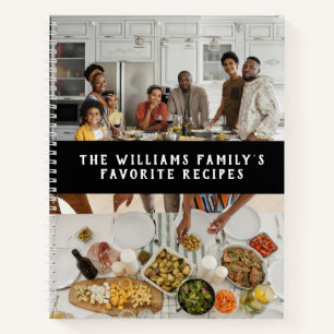 Two Photos Simple Family Recipes Notebook
