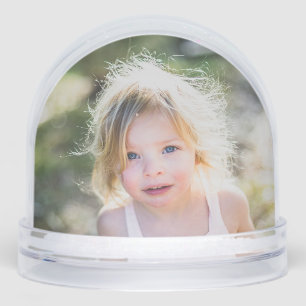 Two Photos Stylish Simple Christmas Snowglobe
