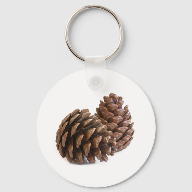 Two pinecones key ring (Front)