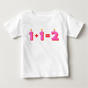 Two Pink 2nd Birthday Baby Girl T-Shirt
